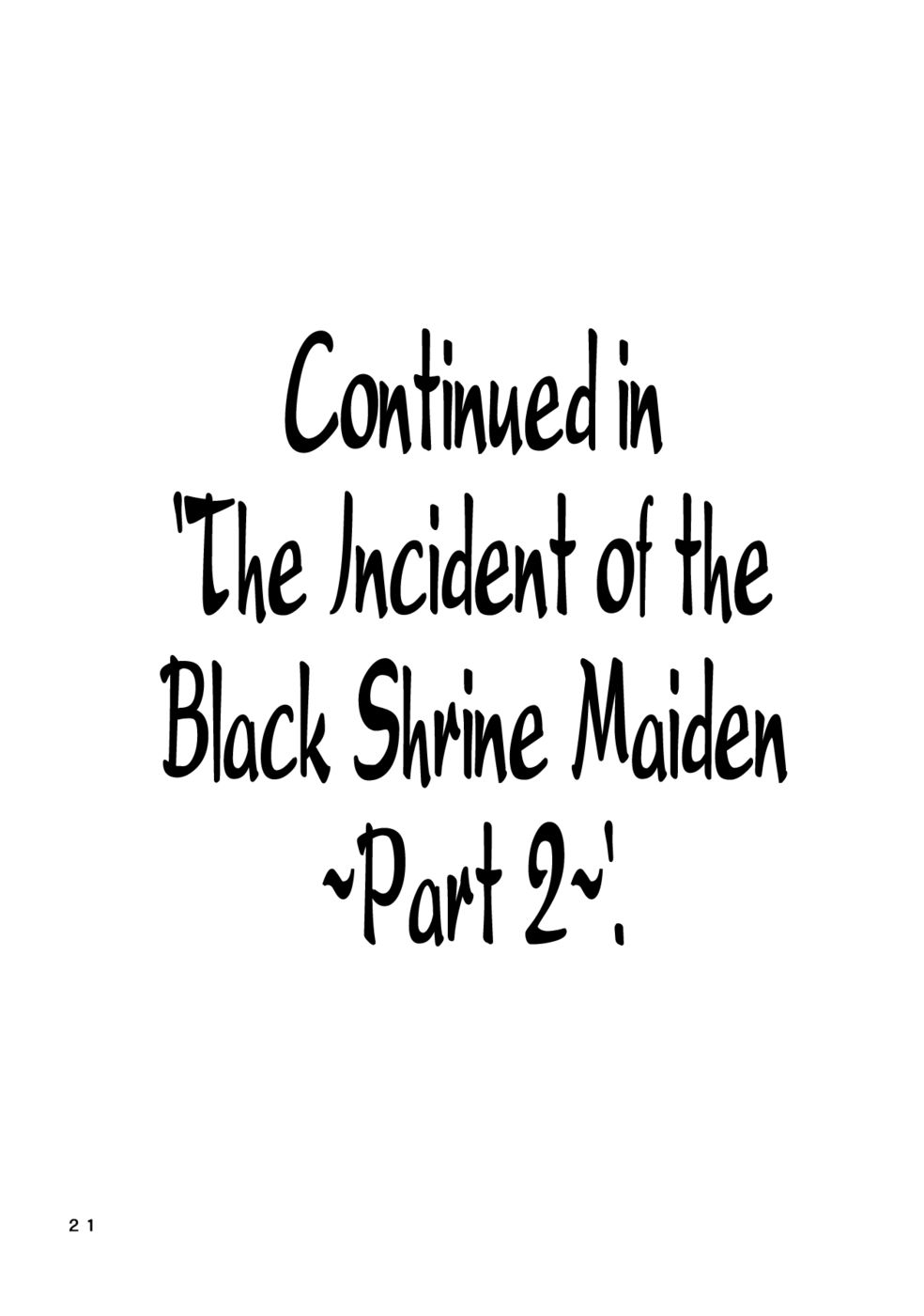 Hentai Manga Comic-The Incident of the Black Shrine Maiden-Chapter 1-20